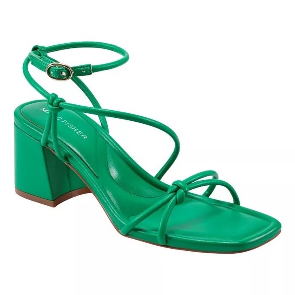 Marc Fisher Kelly Green Chunky Heels